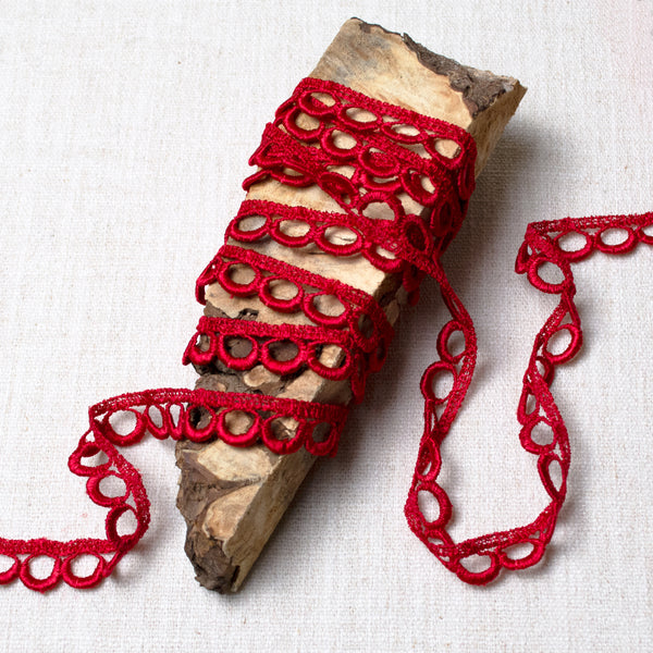 Valentine Red Hoop Lace ford-embellish-trims Lace.