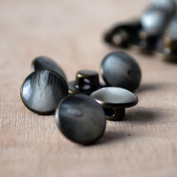 Moonstone & Antique Bronze Button ford-embellish-trims Button.