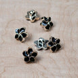 Petite Fleur Button in Onyx