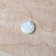 Foggy Flower Button in Chalk