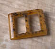 Caramel Fleck Rectangle Buckle ford-embellish-trims Buckles.