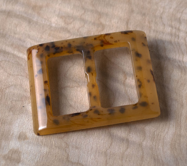 Caramel Fleck Rectangle Buckle ford-embellish-trims Buckles.