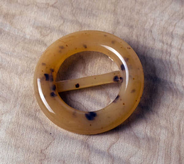 Caramel Fleck Circle Buckle ford-embellish-trims Buckles.