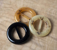 Caramel Fleck Circle Buckle ford-embellish-trims Buckles.