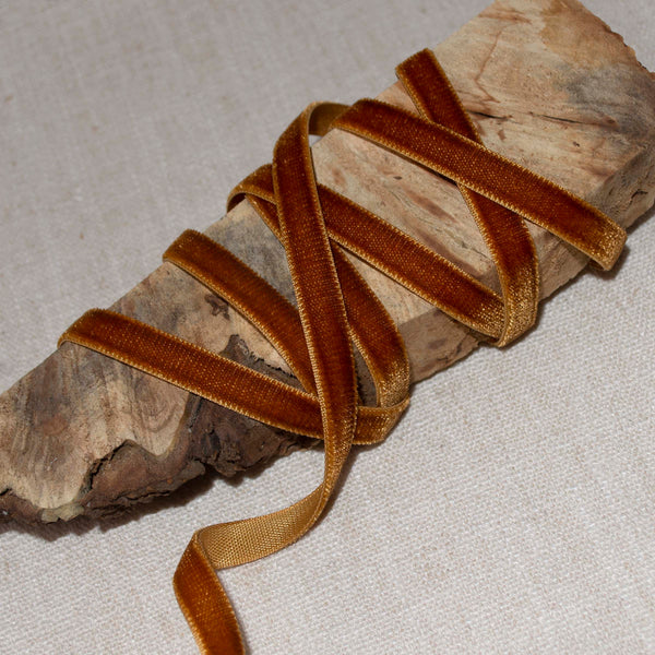 Amber Velvet Ribbon ford-embellish-trims Ribbon.
