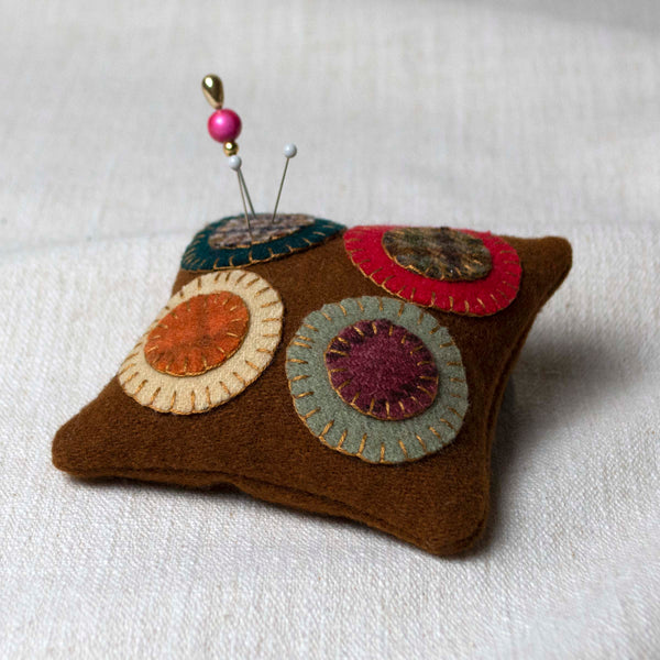 "Penny" Pincushion in Cinnamon ford-embellish-trims Pin Cushion.