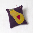 A Pear with Heart Pincushion