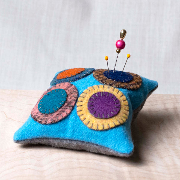Turquoise "Penny" Pincushion ford-embellish-trims Pin Cushion.