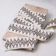 Metallic Zig & Zag Elastic in Day