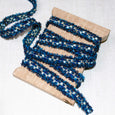 Fringed-Edge Checks Trim in Blue Mix ford-embellish-trims Trim.
