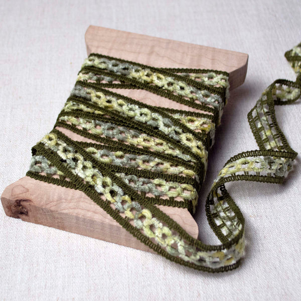 Chenille Chain Trim in Live Oak ford-embellish-trims Trim.