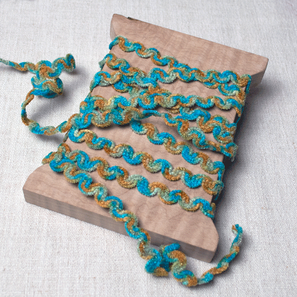 Chenille Waves in Turquoise and Honey ford-embellish-trims Trim.