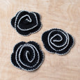 Fluffy Rosette Appliqué