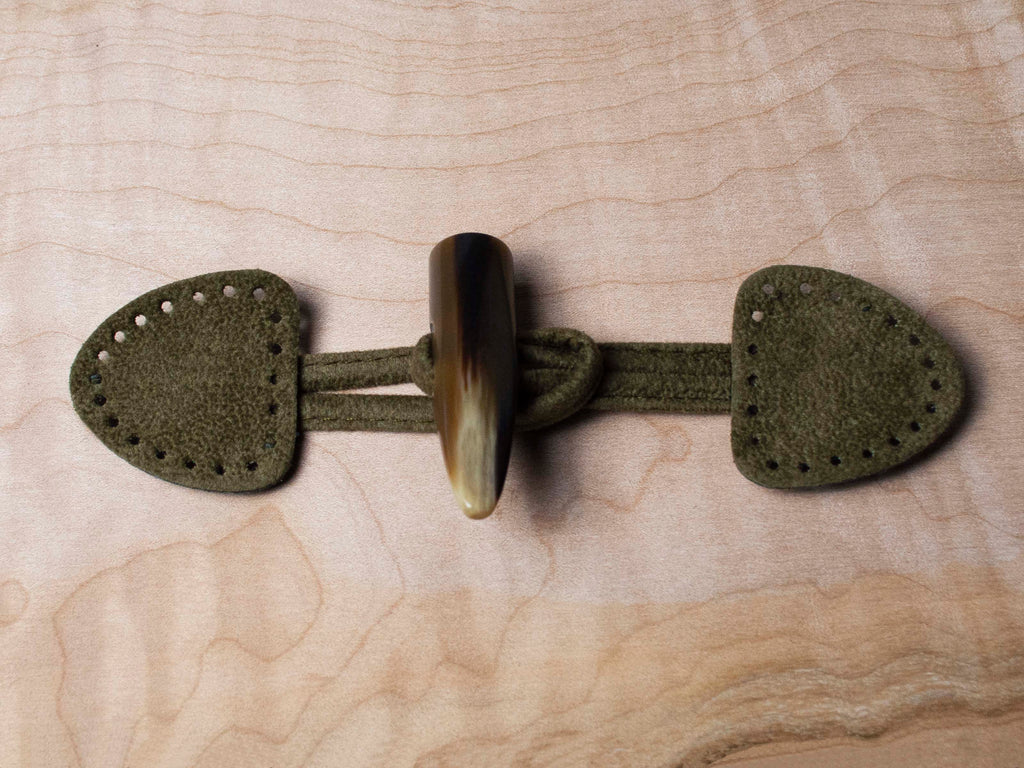 Suede Toggle in Army Green ford-embellish-trims Toggle.