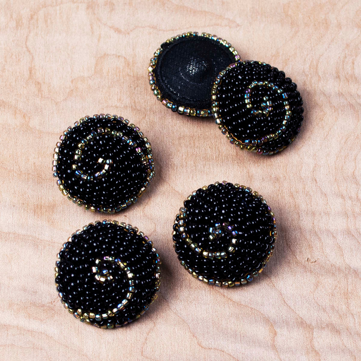 Beaded Swirl Button – Embellish Trims