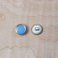 Gold Rimmed Sky Blue Button