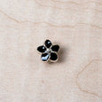 Petite Fleur Button in Onyx