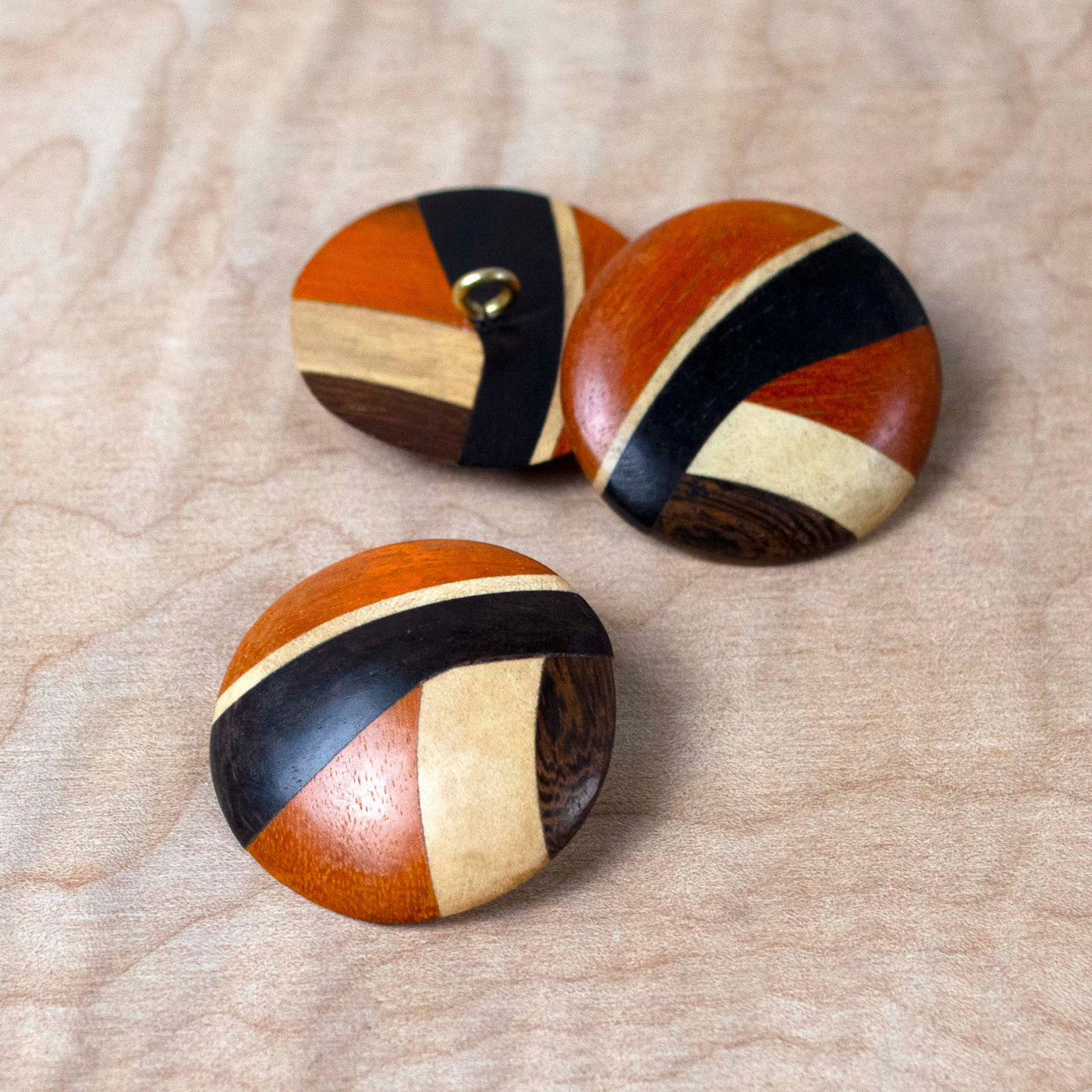 Wood Inlay Buttons ~ Large