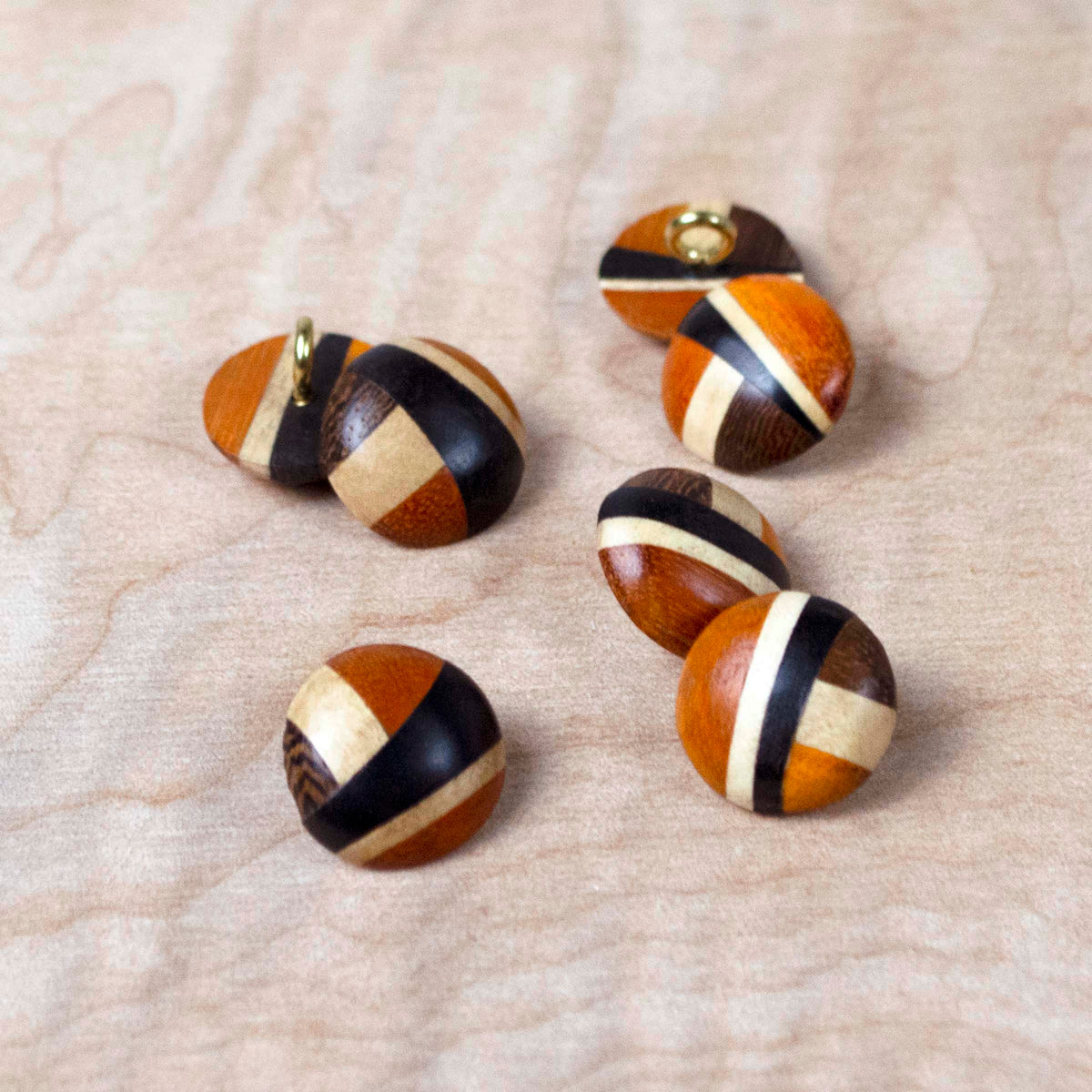 Wood Inlay Buttons ~ Small – Embellish Trims