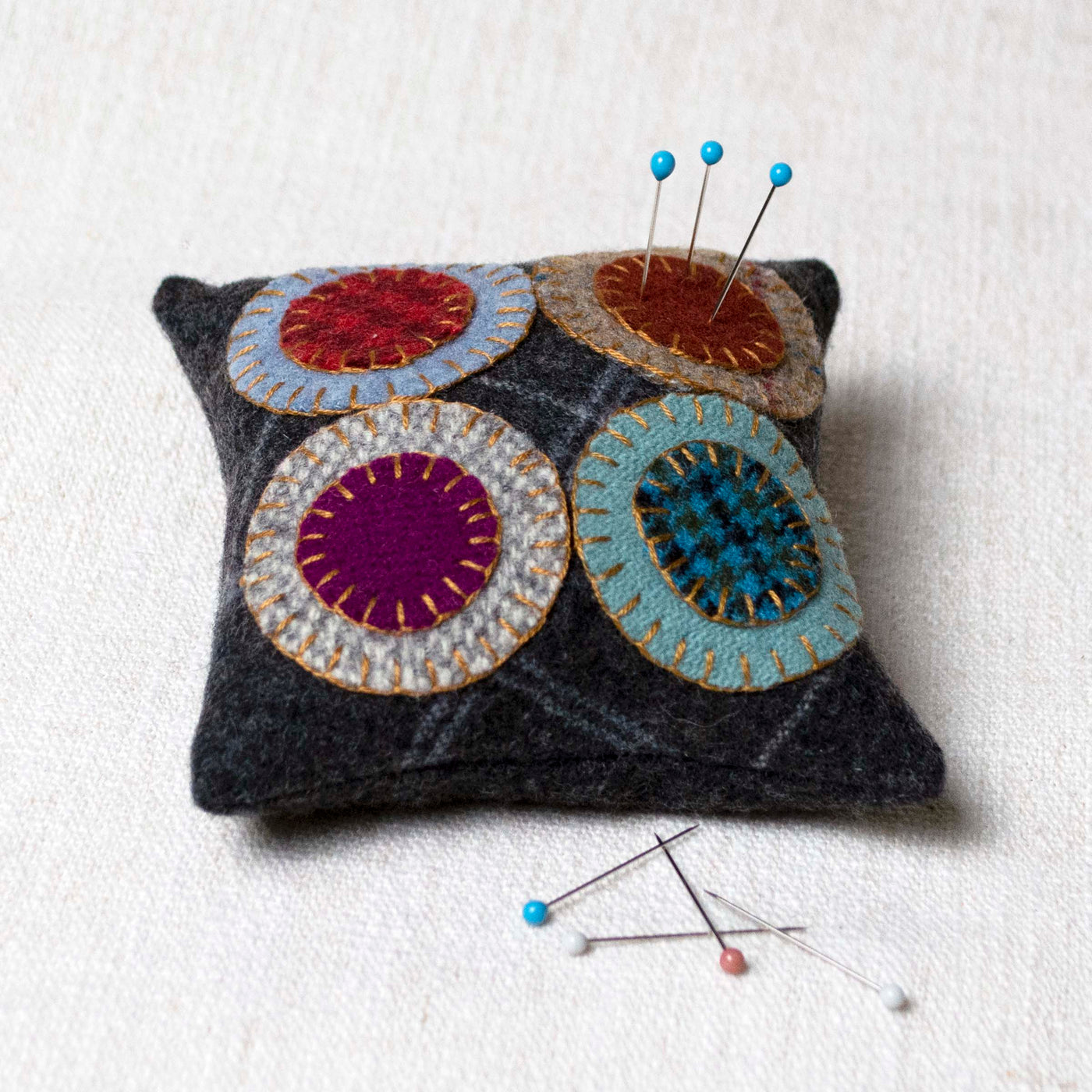 "Penny" Pincushion in Plaid