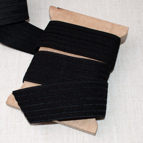 Black on Black Stripe Elastic ford-embellish-trims Trim.