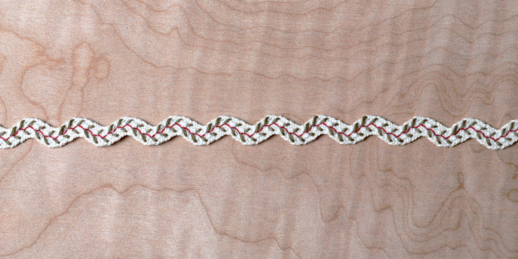 Embroidered Vines Ric Rac in Natural – Embellish Trims